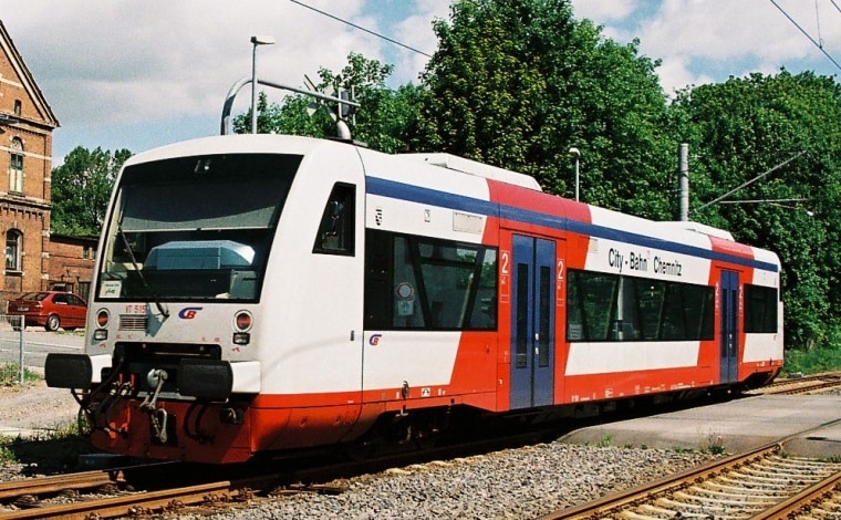 Der Regioshuttle der City-Bahn Chemnitz GmbH